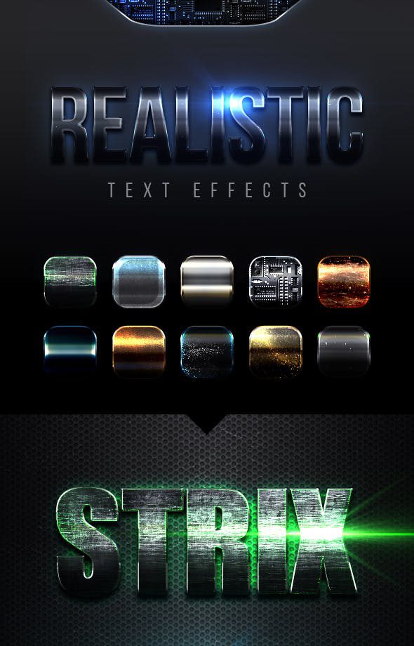 Download Realistic Text Effects Vol.1 Free - Themes news